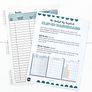 Clip-In Dashboard + Wet Erase Marker Set