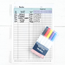 Clip-In Dashboard + Wet Erase Marker Set