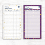 Celestial Theme Spending Trackers (Printable)