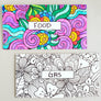 Coloring Design Horizontal Cash Envelopes (Printable)