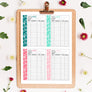 Cashless Envelope Tracker month