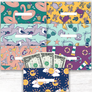 Beach Theme Horizontal Cash Envelopes (Printable)