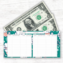 Christmas Theme Horizontal Cash Envelopes (Printable)