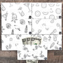 Summer Theme Horizontal Cash Envelopes (Printable)