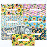 Sunflower Design Horizontal Cash Envelopes (Printable)