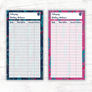 Winter Theme Spending Trackers (Printable)