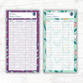 Spring Flower Theme Spending Trackers (Printable)