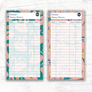 Beach Theme Spending Trackers (Printable)