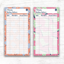 Garden Theme Spending Trackers (Printable)