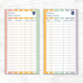 Rainbow Spending Trackers (Printable)