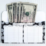 Snowflake Design Horizontal Cash Envelopes (Printable)
