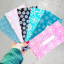 Snowflake Design Horizontal Cash Envelopes (Printable)