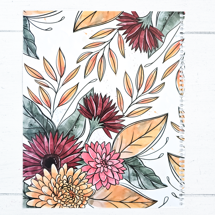 Fall Floral Changeable Cover