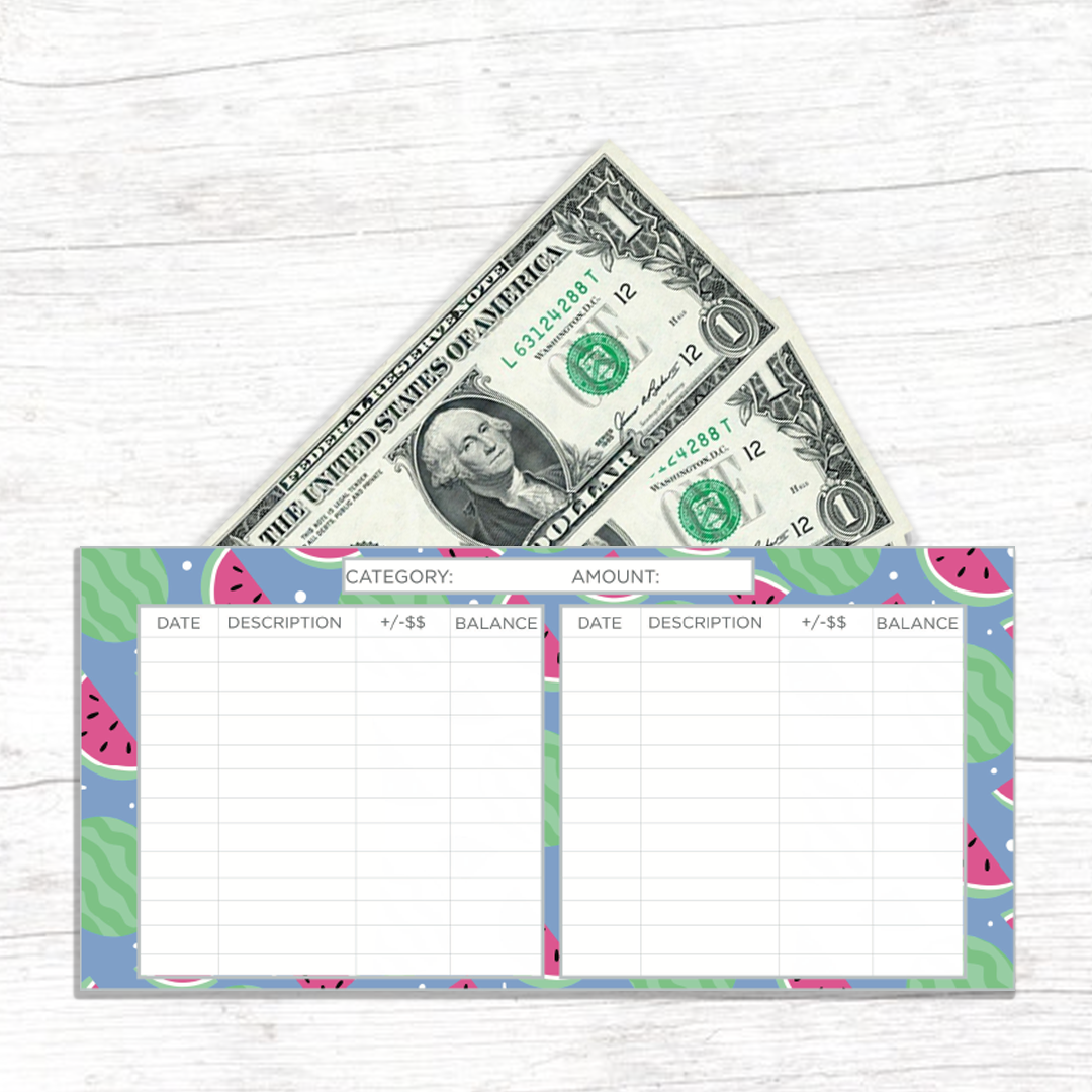 Summer Fun Theme Horizontal Cash Envelopes (Printable) – The Budget Mom