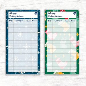 'The Holidays Are Here!' Theme Spending Trackers (Printable)