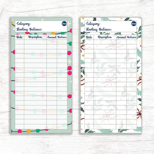 'The Holidays Are Here!' Theme Spending Trackers (Printable)