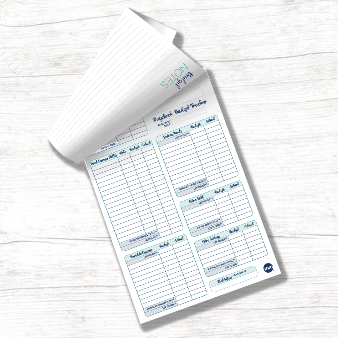 Paycheck Budget Tracker Pad The Budget Mom Paycheck budget tracker pad the budget mom