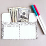 Coloring Design Horizontal Cash Envelopes (Printable)