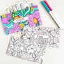 Adult Coloring Horizontal Cash Envelopes FEATURE 1