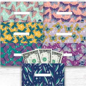 Butterfly Theme Horizontal Cash Envelopes (Printable)