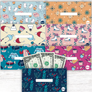 Winter Theme Horizontal Cash Envelopes (Printable)
