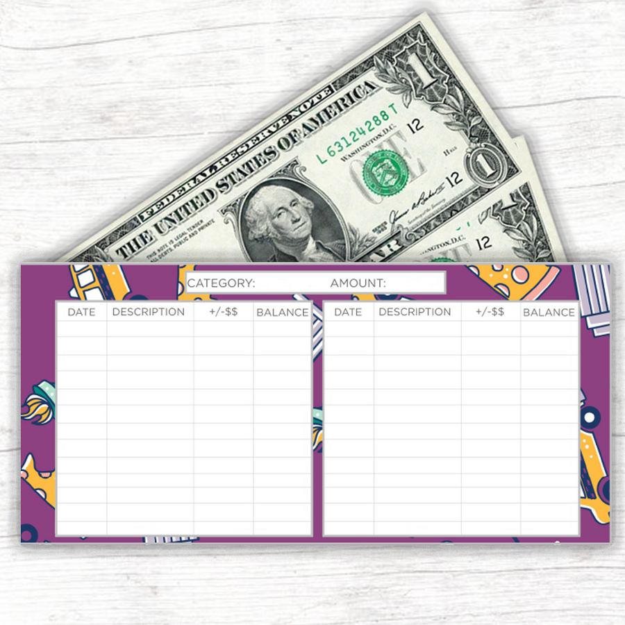 Vacation Theme Horizontal Cash Envelopes (Printable)