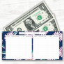 Spring Flower Theme Horizontal Cash Envelopes (Printable)