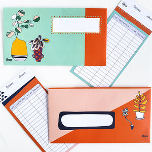 Botanical Cash Envelope Set