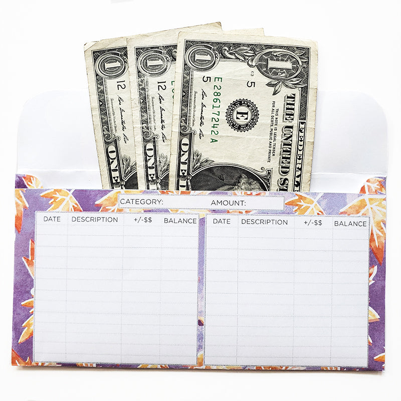 Fall Horizontal Cash Envelopes (Printable)