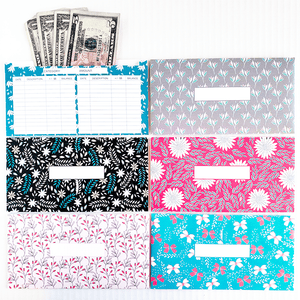 Do you use the cash envelope method for your budget? Organize your cash and stick to your budget by keeping track of your cash spending. These are great for the Dave Ramsey budget system. Add some color to your budget by using these fun flower themed horizontal cash envelopes!