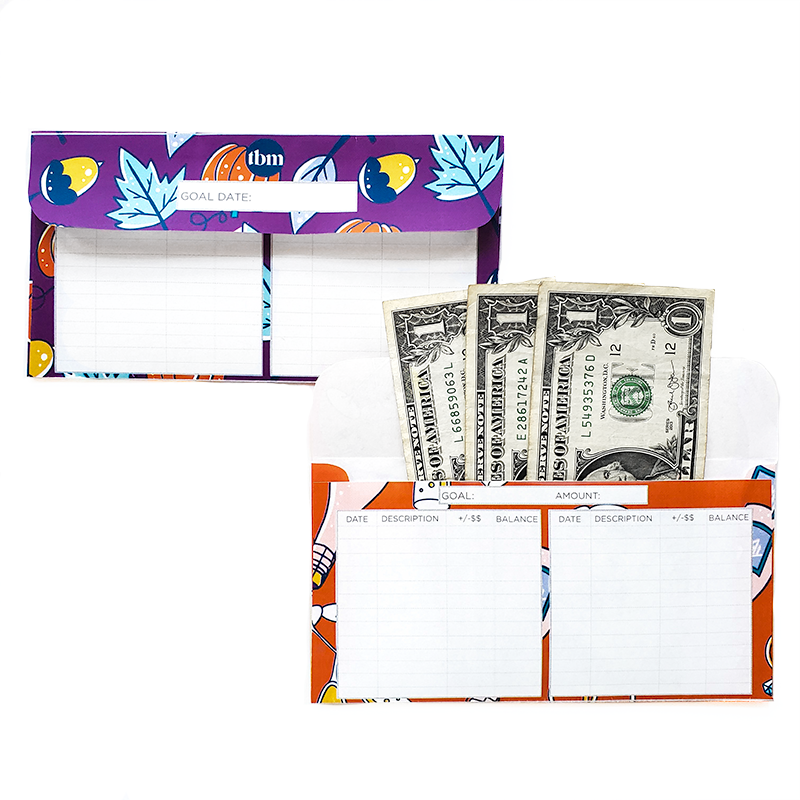Illustrated Sinking Funds Cash Envelopes With Trackers (Printable)