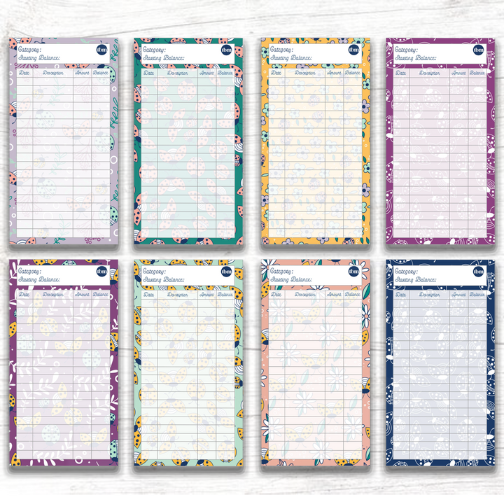 Ladybug Theme Spending Trackers (Printable)