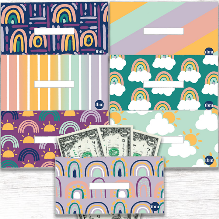 Rainbow Horizontal Cash Envelopes (Printable)