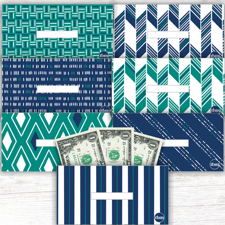 Neutral Theme Horizontal Cash Envelopes (Printable)