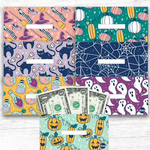 Halloween Theme Horizontal Cash Envelopes (Printable)