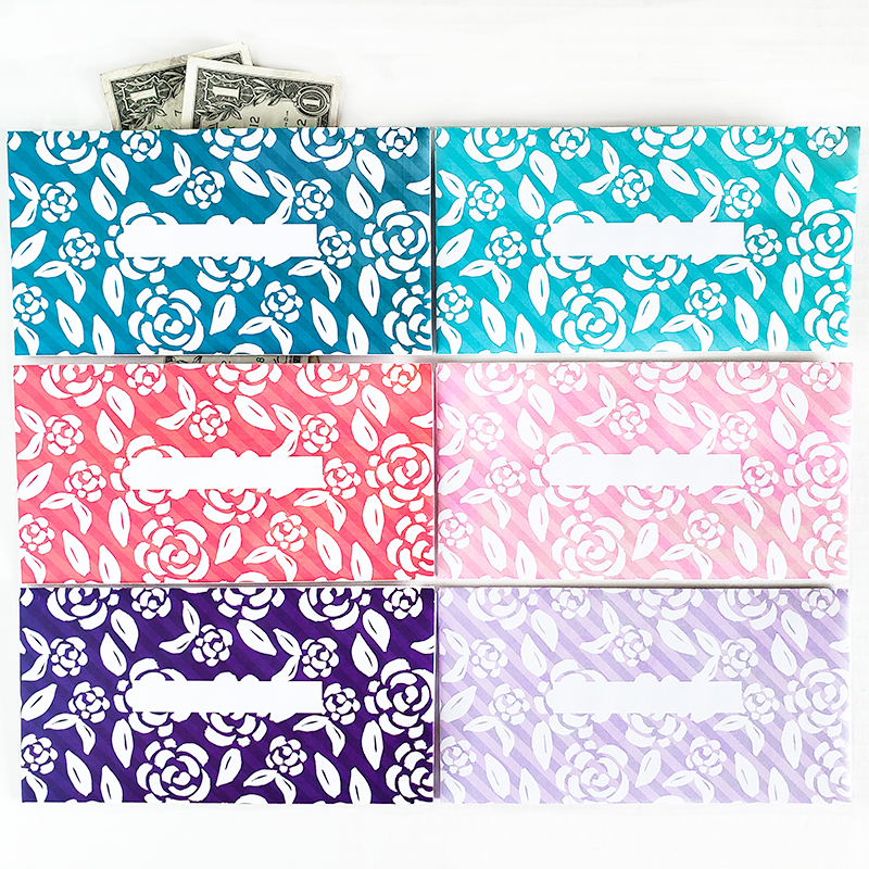 Do you use the cash envelope method for your budget? Organize your cash and stick to your budget by keeping track of your cash spending. These are great for the Dave Ramsey budget system.Add some fun to your budget with these Rose Design horizontal cash envelopes!