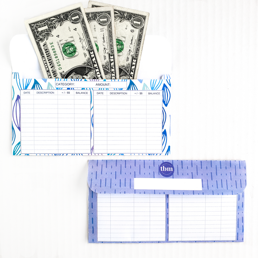 Spring Design Horizontal Cash Envelopes (Printable)