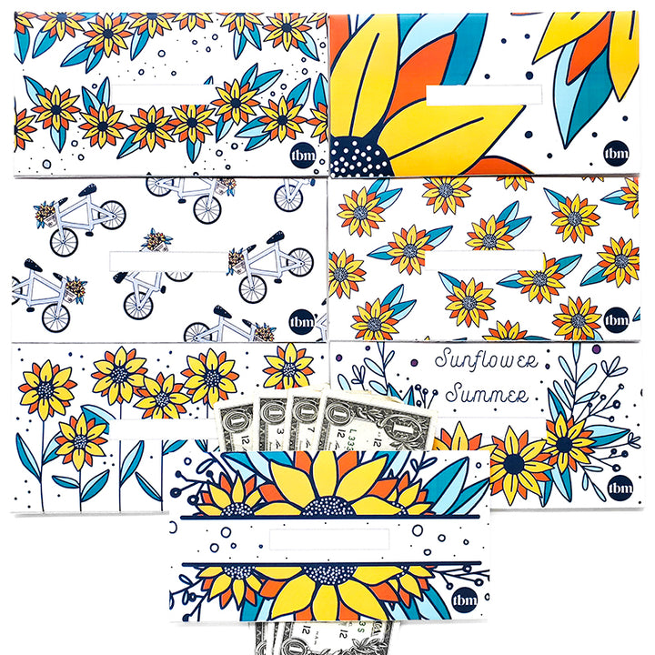 Sunflower Horizontal Cash Envelopes (Printable)