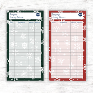 Holiday Cheer Theme Spending Trackers (Printable)