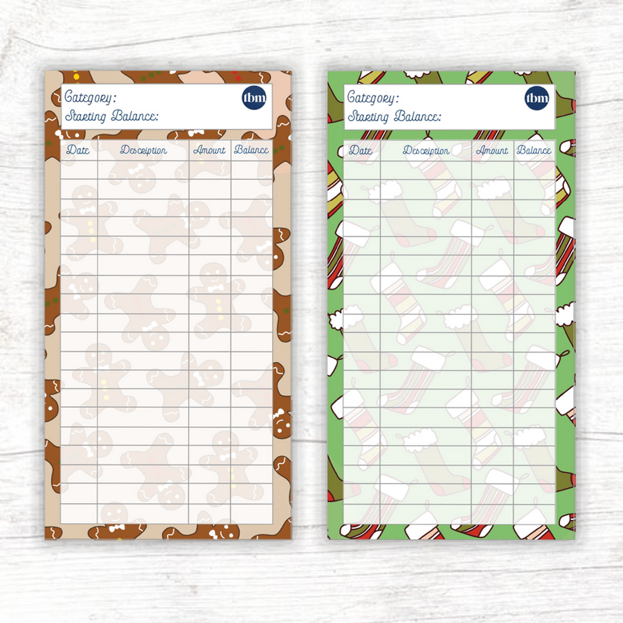 Holiday Cheer Theme Spending Trackers (Printable)