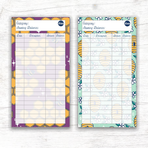 Bumblebee Theme Spending Trackers (Printable)