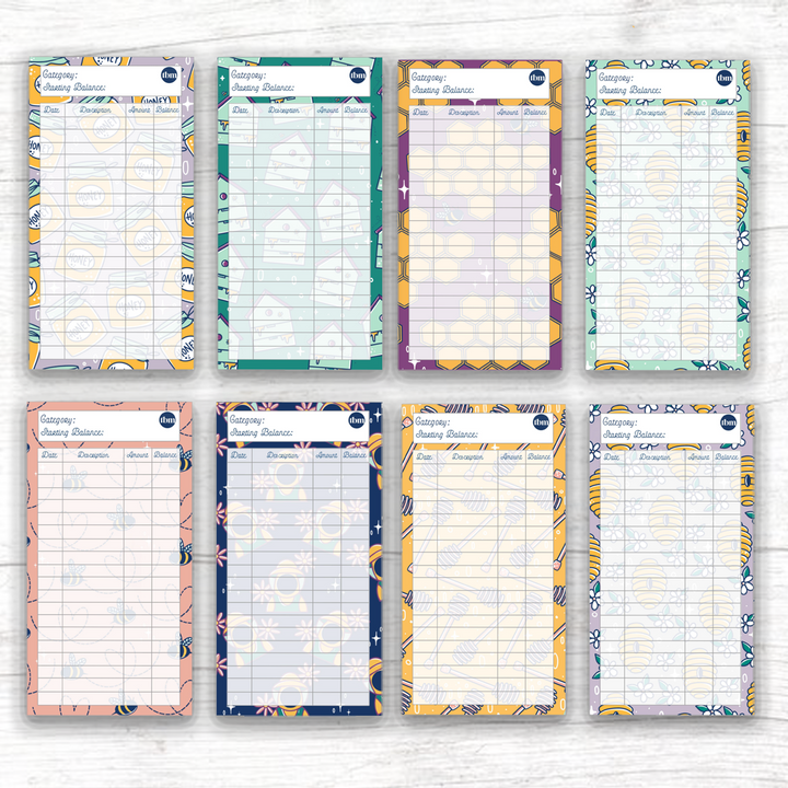 Bumblebee Theme Spending Trackers (Printable)