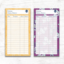 Sunflower Theme Spending Trackers (Printable)