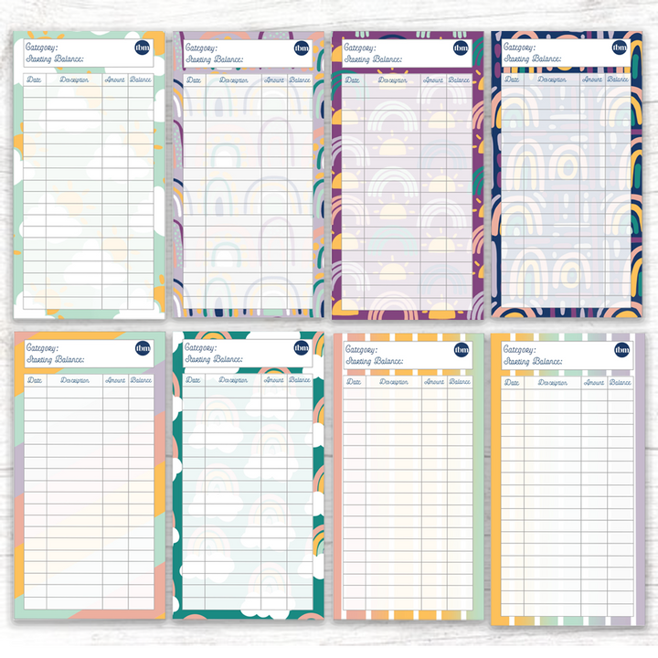 Rainbow Spending Trackers (Printable)