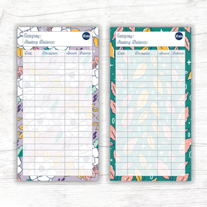Fall Floral Theme Spending Trackers (Printable)