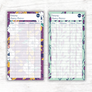 Fall Floral Theme Spending Trackers (Printable)