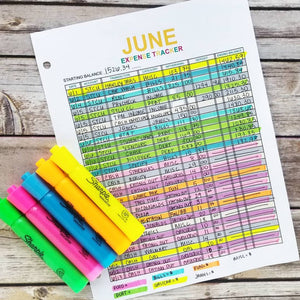 Monthly Expense Tracker Printables