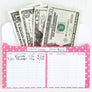 Polka Dot Design Horizontal Cash Envelopes (Printable)
